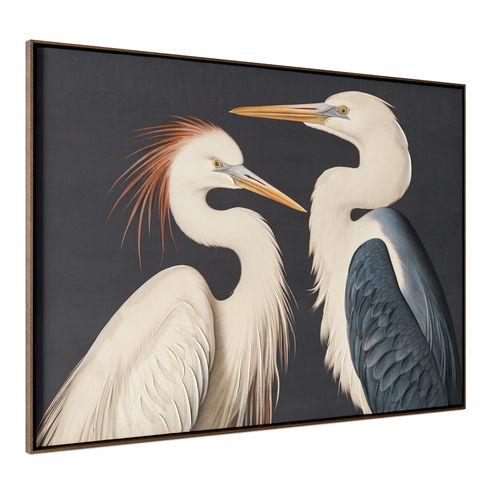 Two Cranes Framed Painting
