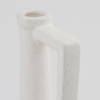 Burton 17.1H Large White Ceramic Jug Vase, by Mercana, 6.1" length x 6.1" width x 15.55" height thumbnail 8