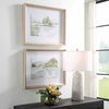 Serene Lake Framed Prints Set/2, Painting by Uttermost, 26.25" width x 20.25" height x 2" depth thumbnail 4