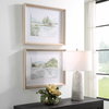 Serene Lake Framed Prints Set/2, by Uttermost, 2'2.25" width x 1'8.25" height x 2" depth thumbnail 4