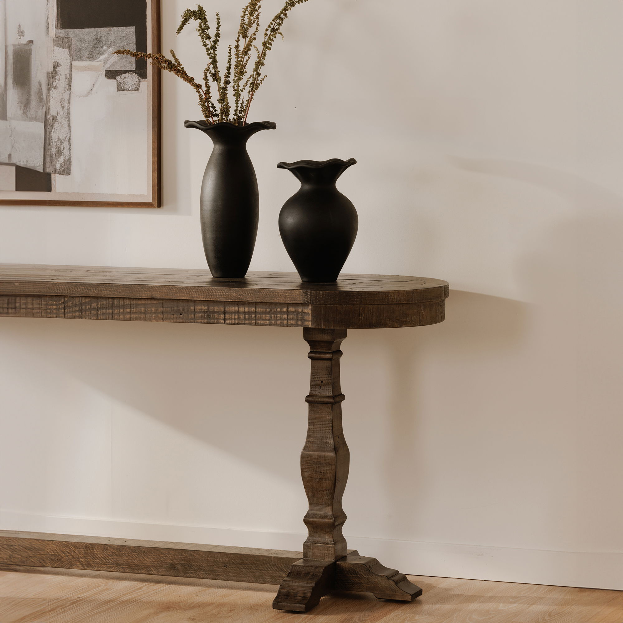 Georgia Console Table Aged Brown large image 