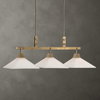 Brookdale Industrial 3 Light Linear Chandelier, Linear Suspension by Uttermost, 43.87" width x 14.75" height x 13" depth thumbnail 1