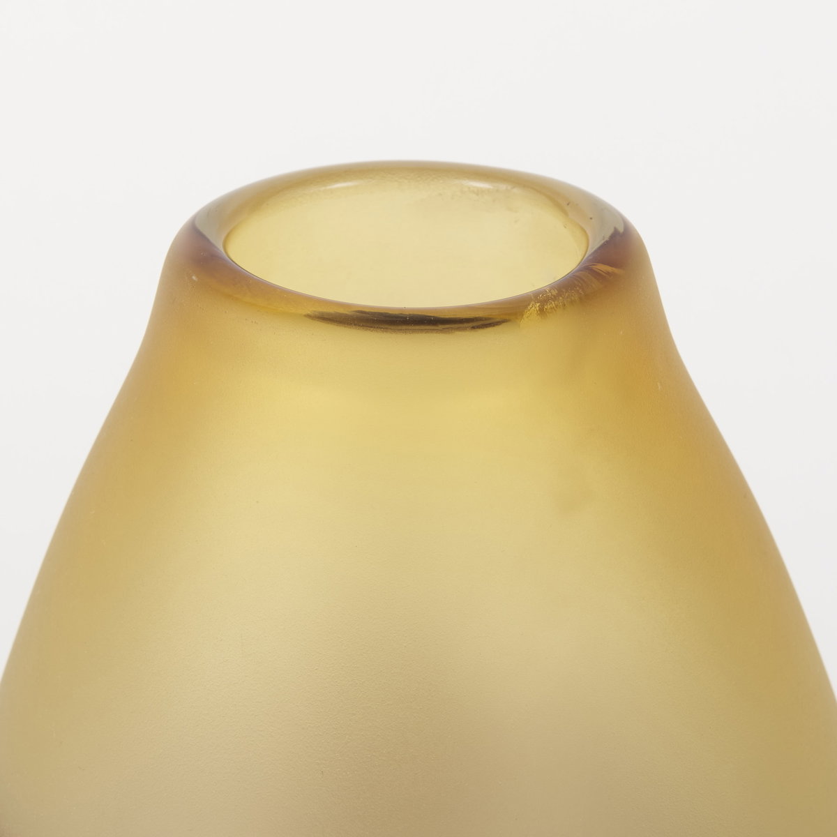 Pyla Large Yellowith Brown Glass Sand Dune Inspired Vase, by Mercana, 7" length x 7" width x 11" height View 8