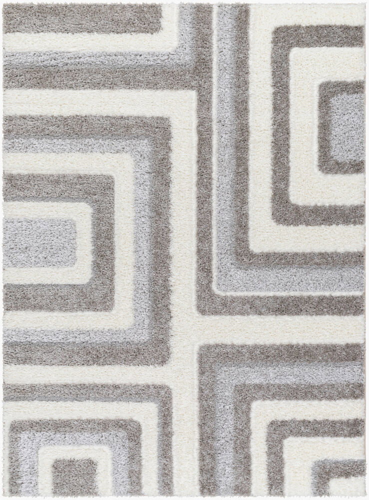Nomadic Machine Woven Rug, by Surya, 1'3.75" length x 1'3.75" width
