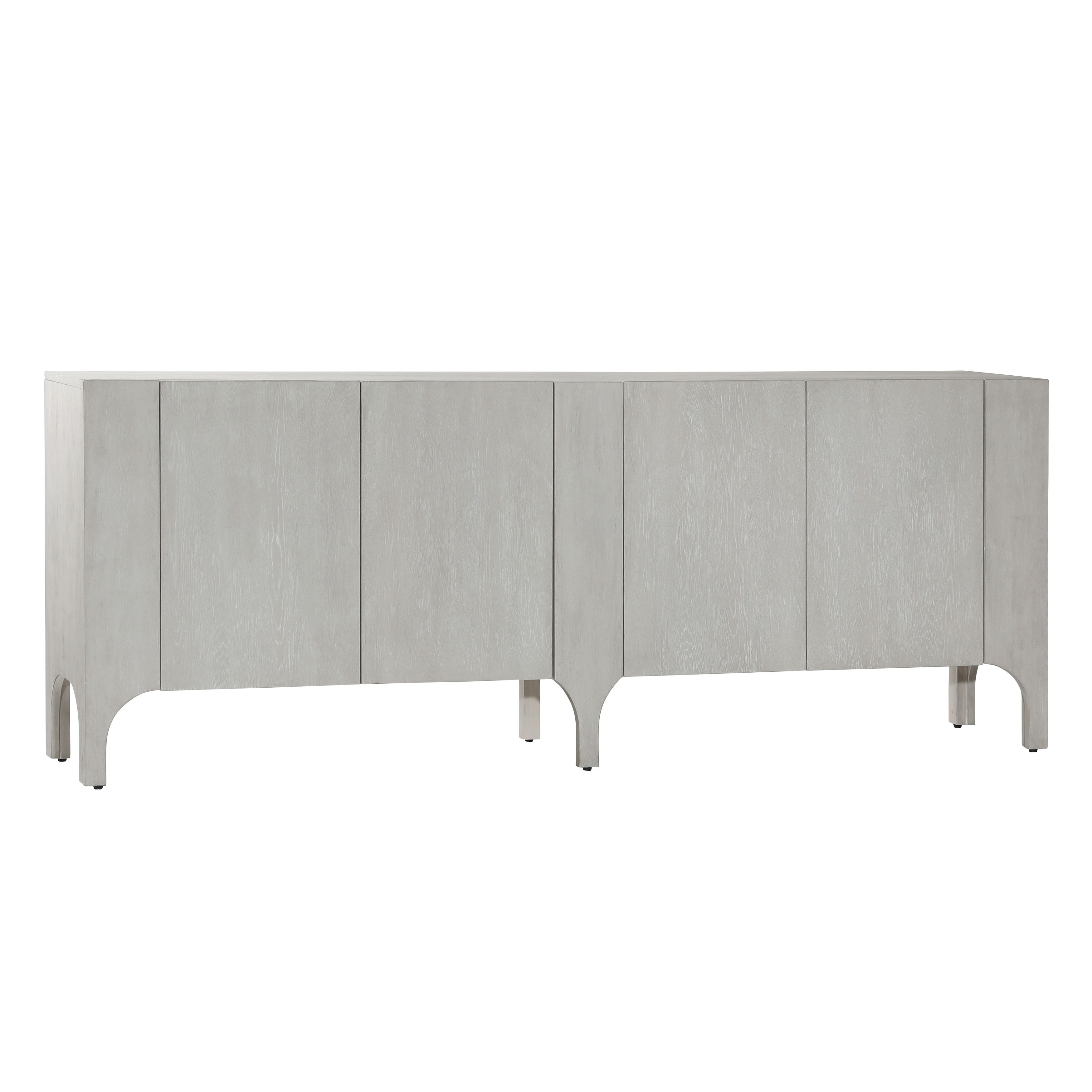 Maiya Side Board Light Grey, Sideboards & Buffet by Dovetail, 88.15" width x 34.25" height x 17.7" depth View 1
