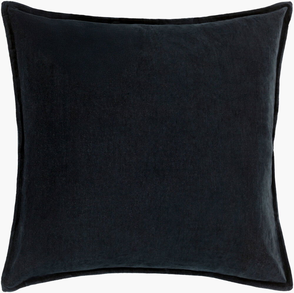 Cotton Velvet Accent Pillow, Decorative Pillow by Surya, 22" length x 22" width