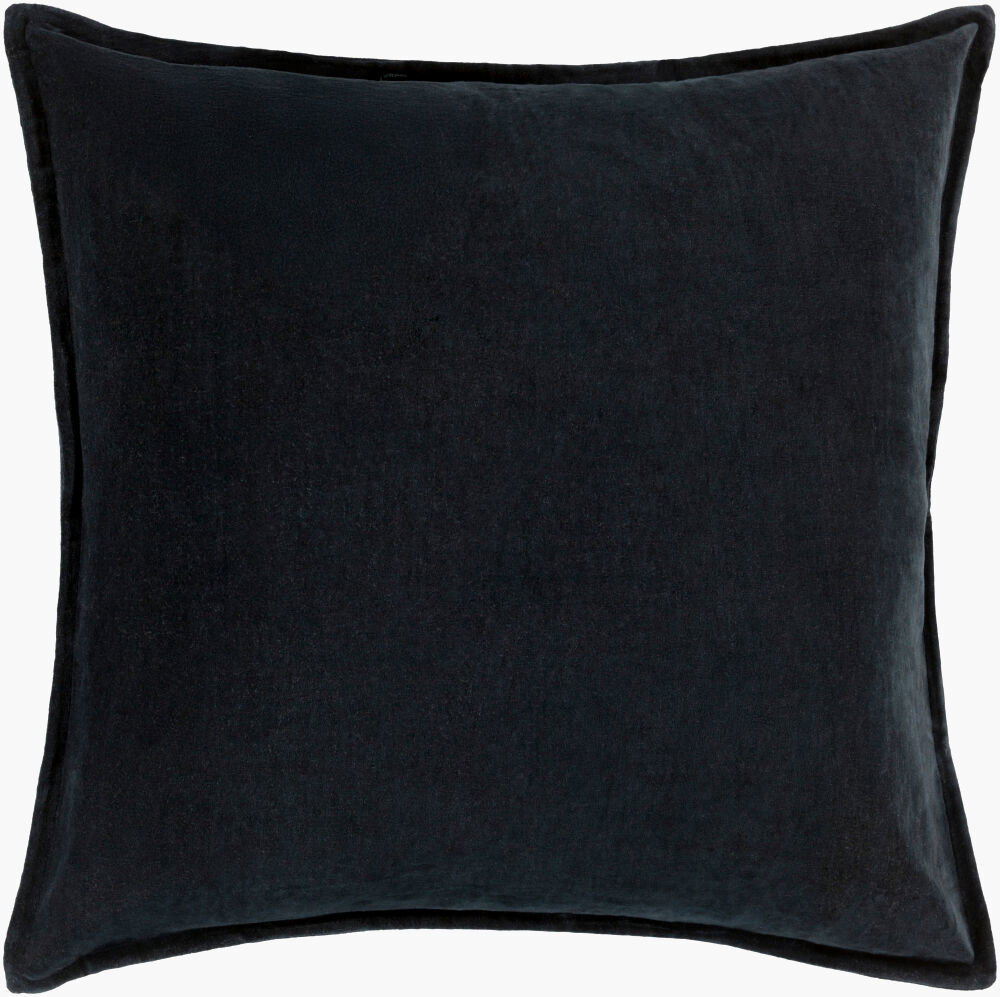 Cotton Velvet Accent Pillow, Decorative Pillow by Surya, 22" length x 22" width