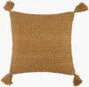Makrome Accent Pillow, Decorative Pillow by Surya, 18" length x 18" width thumbnail
