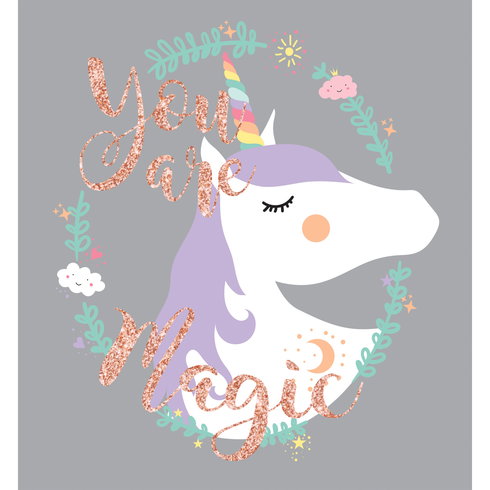 Unicorn Magic Giant Wall Decals