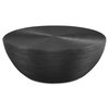 Bongo Black Rattan Coffee Table, by Uttermost, 43.75" width x 16.25" height x 43.75" depth thumbnail 1