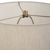 Gravitas Elegant Brass & Stone Lamp, Table Lamp by Uttermost, 16" width x 27.5" height x 16" depth thumbnail 8