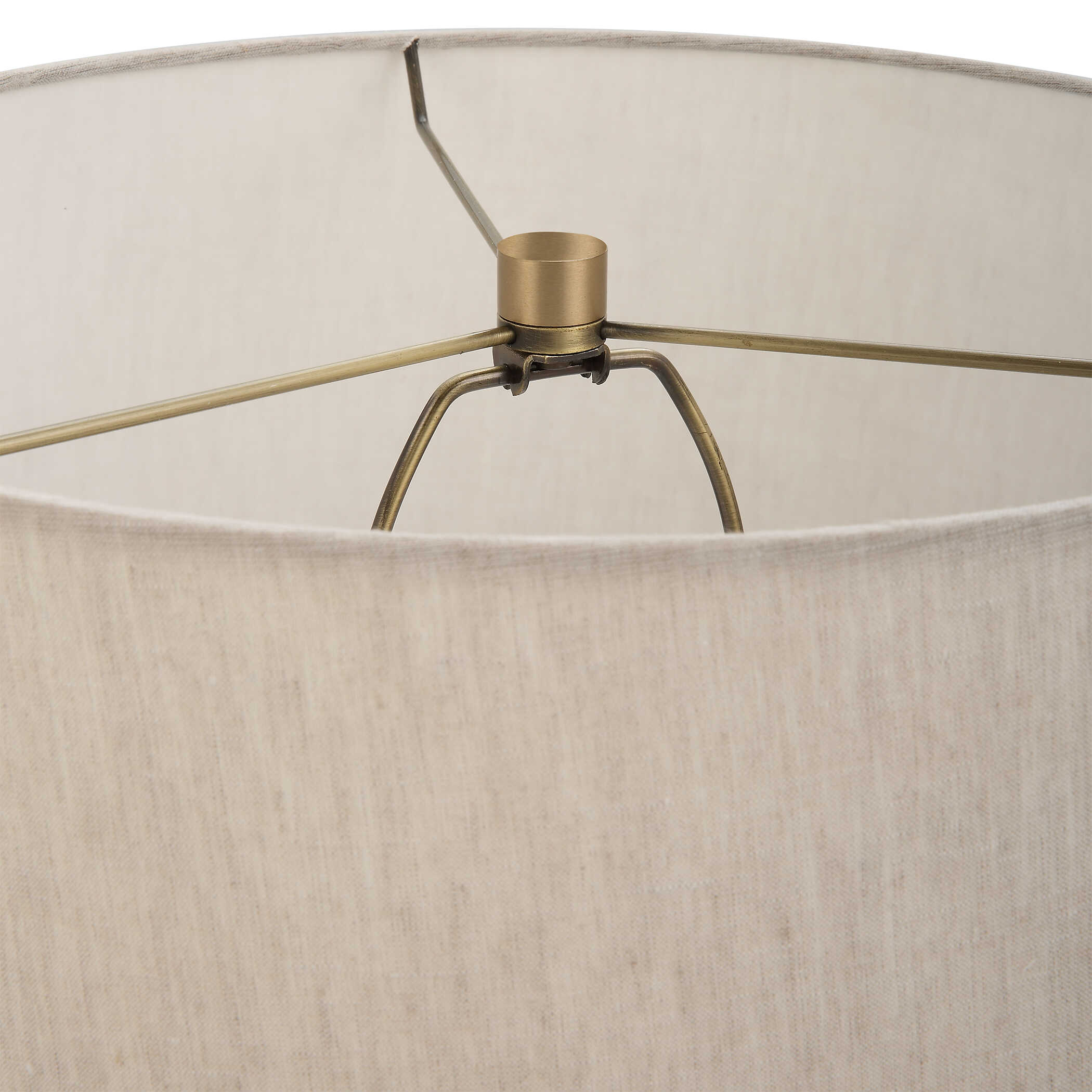Gravitas Elegant Brass & Stone Lamp, by Uttermost, 16" width x 27.5" height x 16" depth View 8