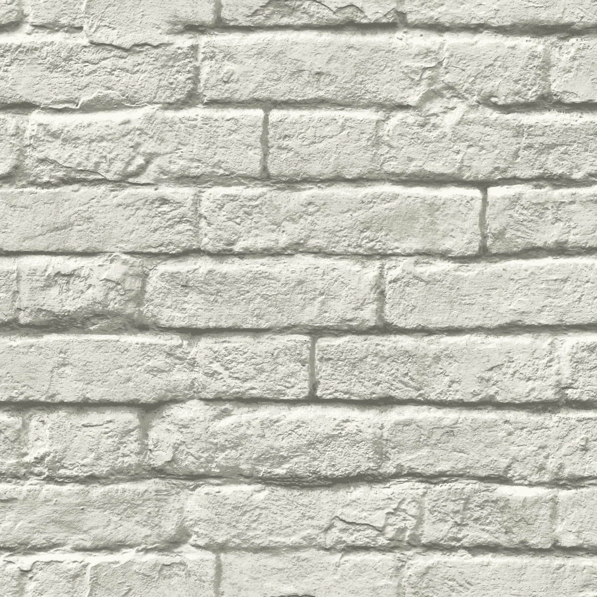 Brick & Mortar Grey & White Wallpaper, by York Wall, 33' length x 1'8.5" width x 0.02" depth
