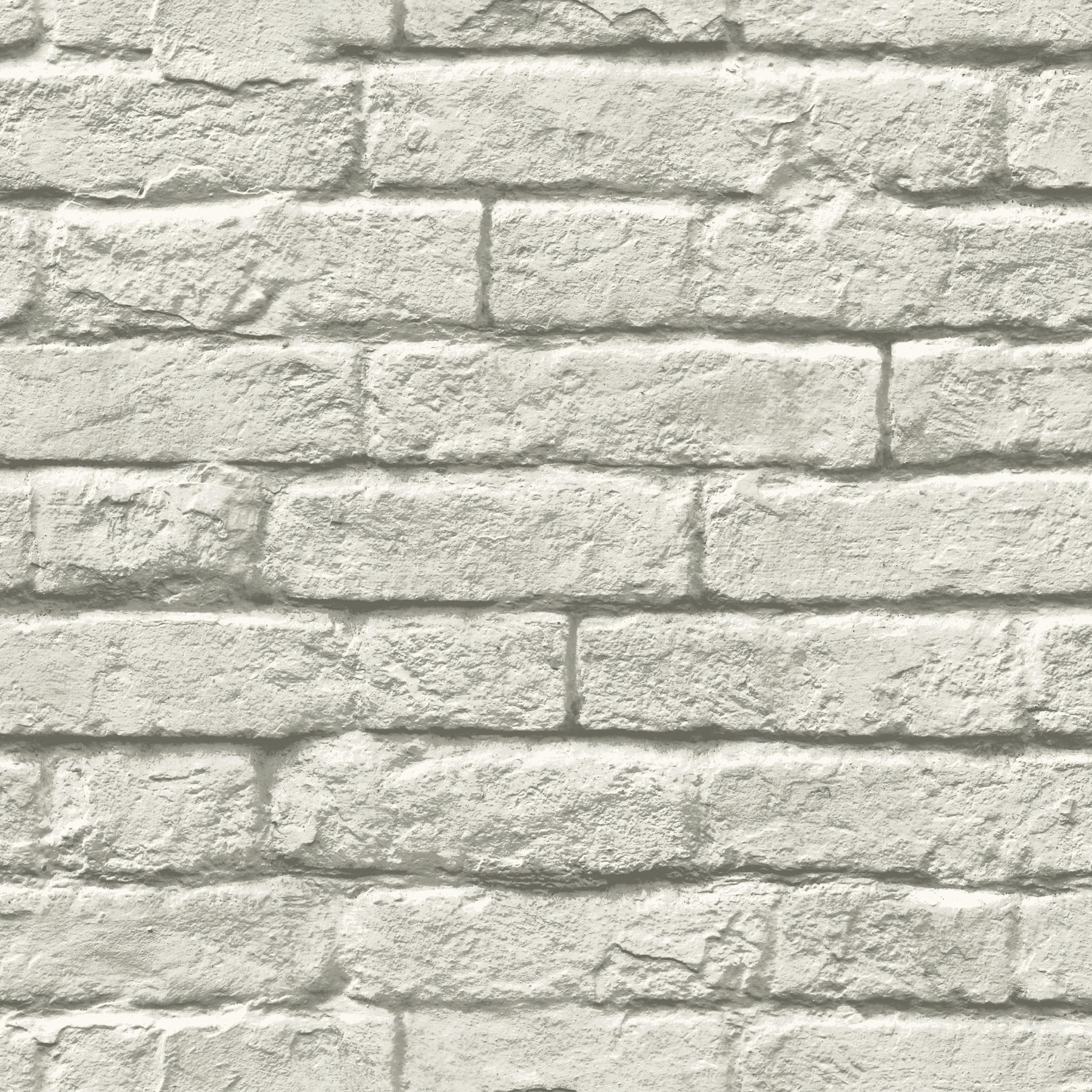 Brick & Mortar Grey & White Wallpaper large image 
