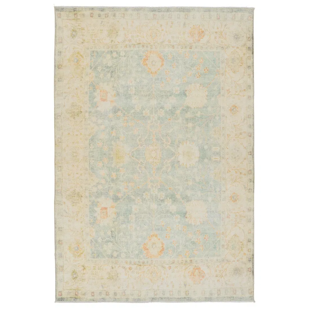 Jaipur Living Patra ALP05 Handknotted Solid Cream and Taupe Area Rug (5'x8') large image 
