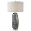Olesya Swirl Glass Table Lamp, by Uttermost, 16" width x 30.25" height x 16" depth thumbnail 1