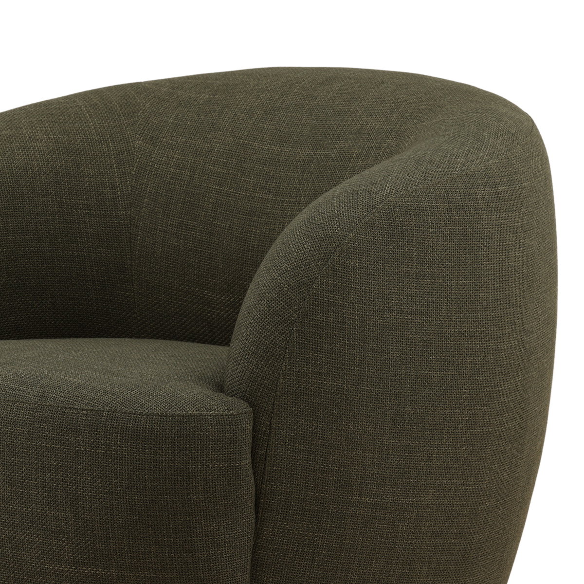 Millbrook Swivel Chair Green, Accent Chair by Dovetail, 33.07" width x 29.5" height x 35.6" depth View 5