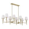 Arques 8 Light Linear Chandelier, Pendant by Uttermost, 48" width x 14.5" height x 18.12" depth thumbnail 6