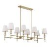 Arques 8 Light Linear Chandelier, Pendant by Uttermost, 48" width x 14.5" height x 18.12" depth thumbnail 6
