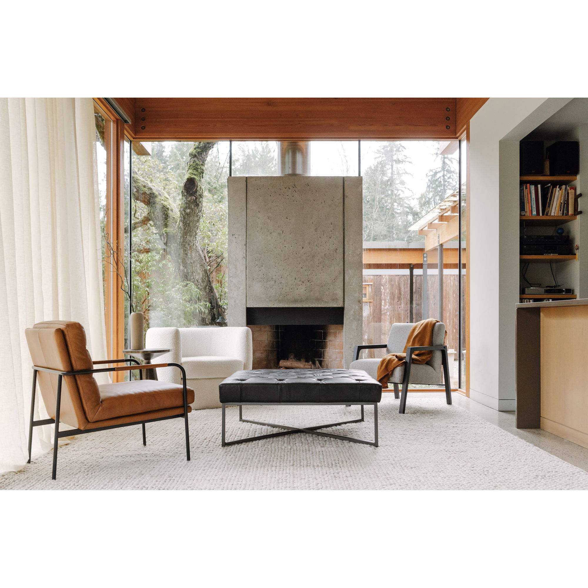 Thad Ottoman Black large image 