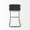 Berbick 21L x 25W x 38H Black Leather with Iron Frame Counter Stool thumbnail 4