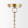 Thad 1-Light Natural Woven Rattan Dome Pendant, by Mercana, 24.5" length x 24.5" width x 14.5" height thumbnail 4