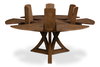 Casual Jupe Dining Table Light Mink Med, by Sarreid, 4'7" length x 4'7" width x 2'6" height thumbnail 9