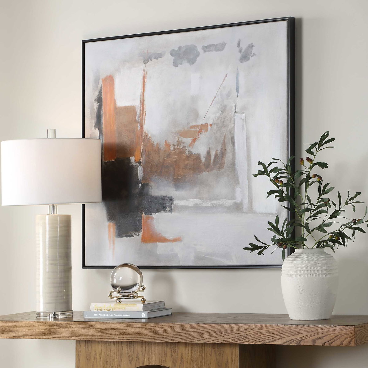 Heat Of The Moment Abstract Art, by Uttermost, 41" width x 41" height x 2" depth View 3