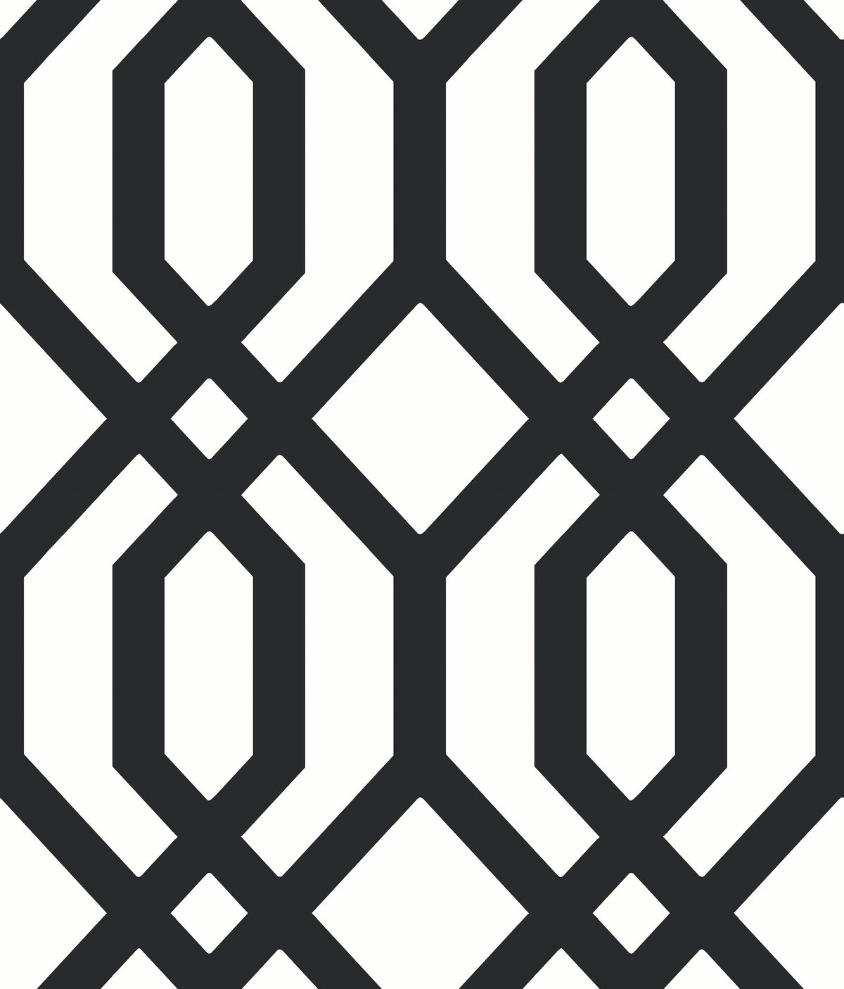 Gazebo Lattice Black Peel & Stick Wallpaper, by York Wall, 16'6" length x 1'8.5" width x 0.02" depth
