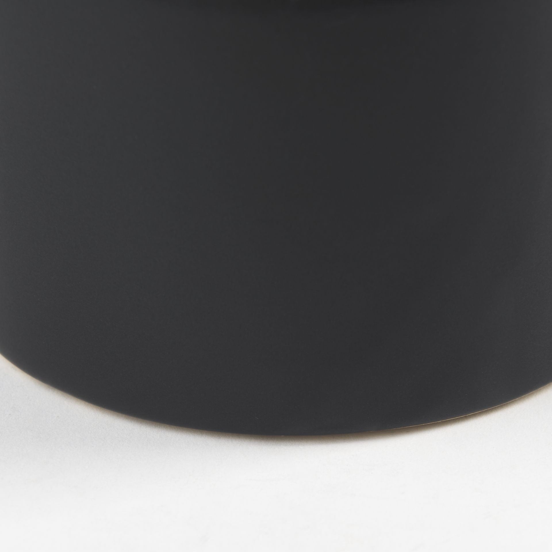 Burton 10.8H Small Matte Black Ceramic Jug Vase large image 