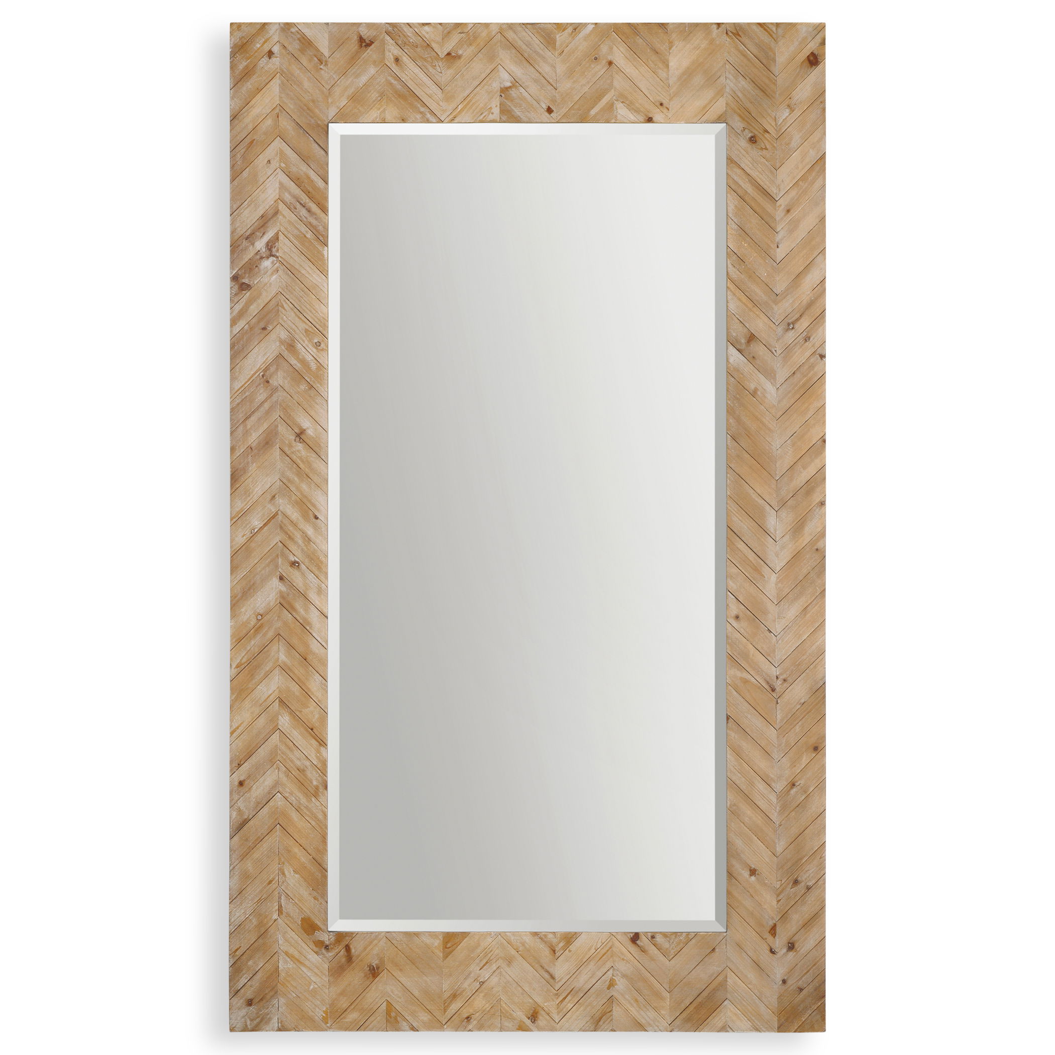 Demetria Oversized Wooden Mirror large image 