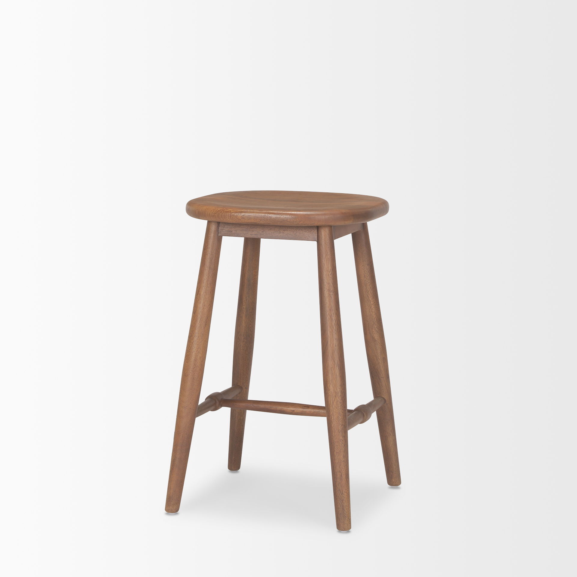Ernest Medium Brown Wood Counter Stool large image 