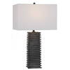 Sanderson Metallic Charcoal Table Lamp, by Uttermost, 16" width x 26.5" height x 10" depth thumbnail 1