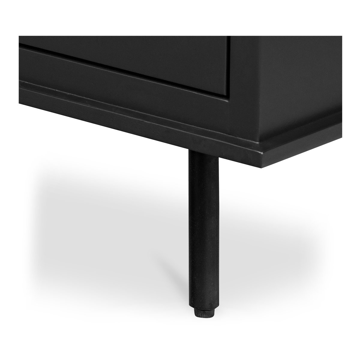 Reagan 6 Drawer Dresser Black, by Moe's Home, 63" width x 30.25" height x 18.5" depth View 8
