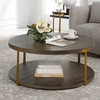 Palisade Round Wood Coffee Table, Furniture by Uttermost, 40" width x 17" height x 40" depth thumbnail 8