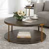 Palisade Round Wood Coffee Table, by Uttermost, 40" width x 17" height x 40" depth thumbnail 8