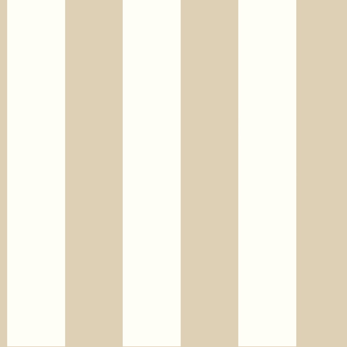 3-in Stripe Tan Metallic Wallpaper, by York Wall, 33' length x 1'8.5" width x 0.02" depth