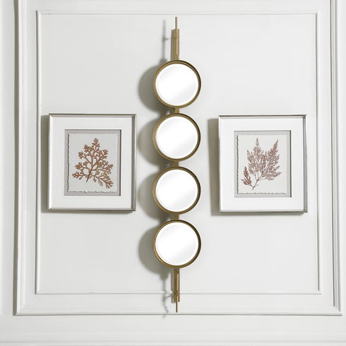 Button Gold Mirror