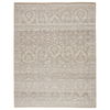 Damask Hand-Knotted Wool Taupe Area Rug thumbnail 0