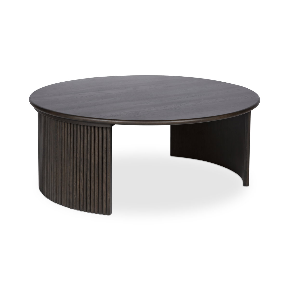 Penny Large Coffee Table Dark Brown, by Moe's Home, 39" width x 15.75" height x 39" depth View 2