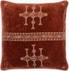 Velour Accent Pillow, Decorative Pillow by Surya, 18" length x 18" width thumbnail