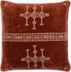 Velour Accent Pillow, Decorative Pillow by Surya, 22" length x 22" width thumbnail