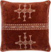 Velour Accent Pillow Down, Decorative Pillow by Surya, 18" length x 18" width thumbnail