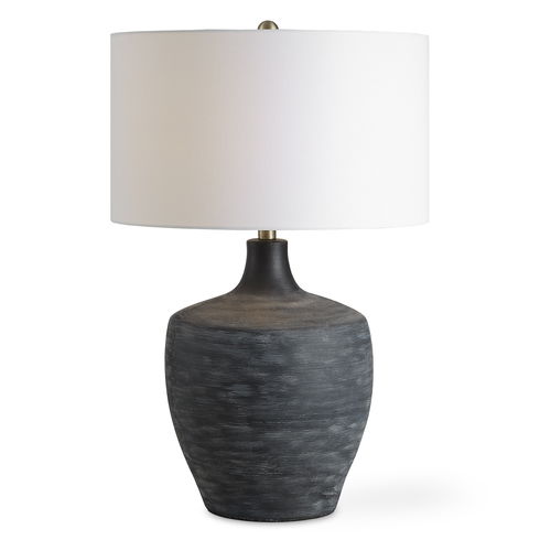 Graphite Ribbed Table Lamp