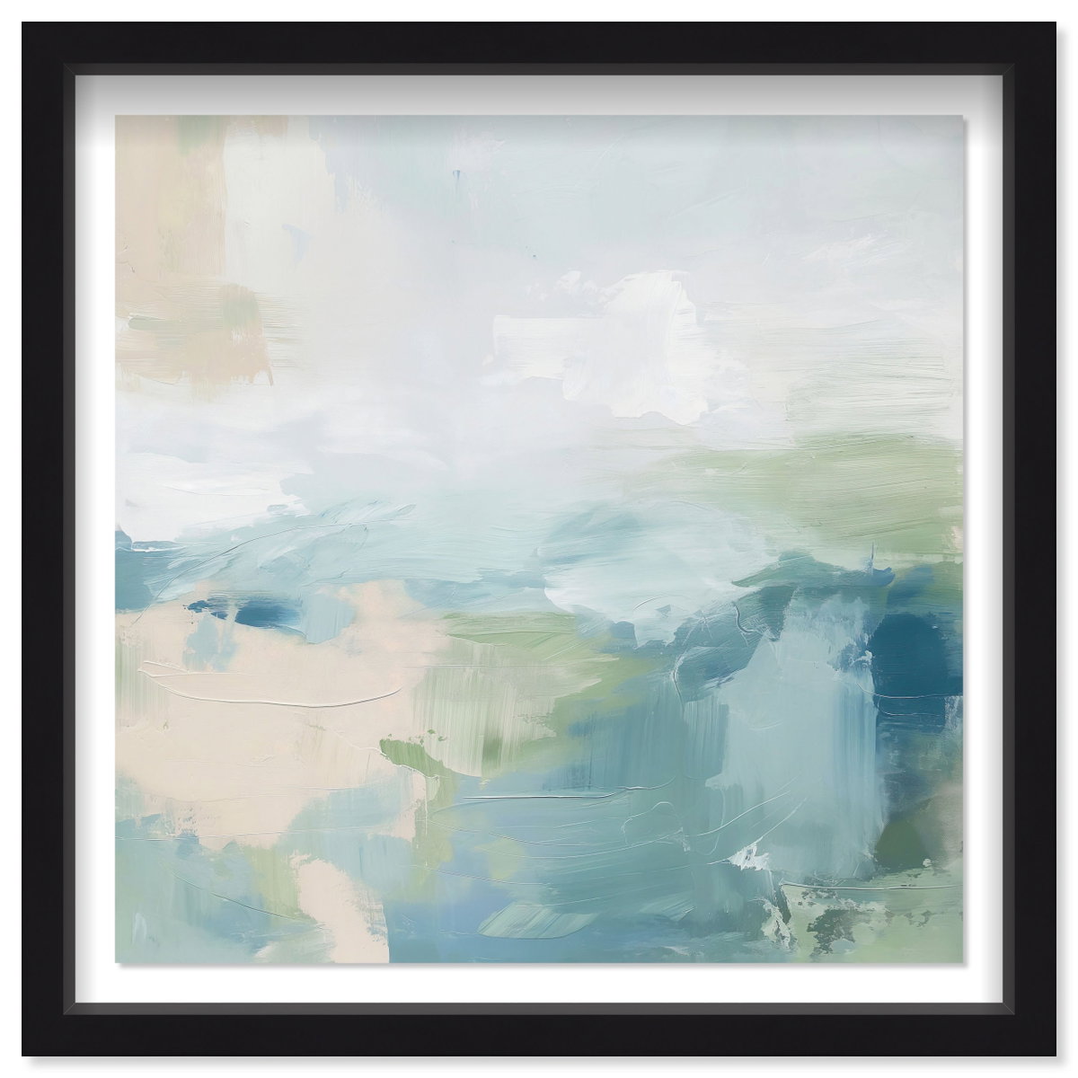 Turquoise Echoes I (No Embellishment), Art by Oliver Gal,  24x24 View 1