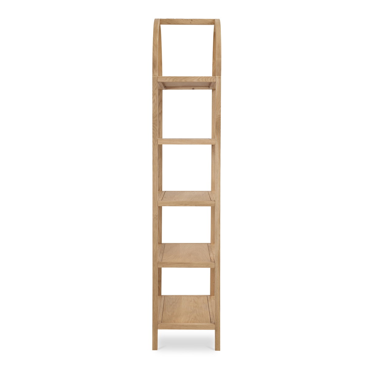 Eero Bookcase Natural, Shelving & Bookcase by Moe's Home, 30" width x 80" height x 16" depth View 3