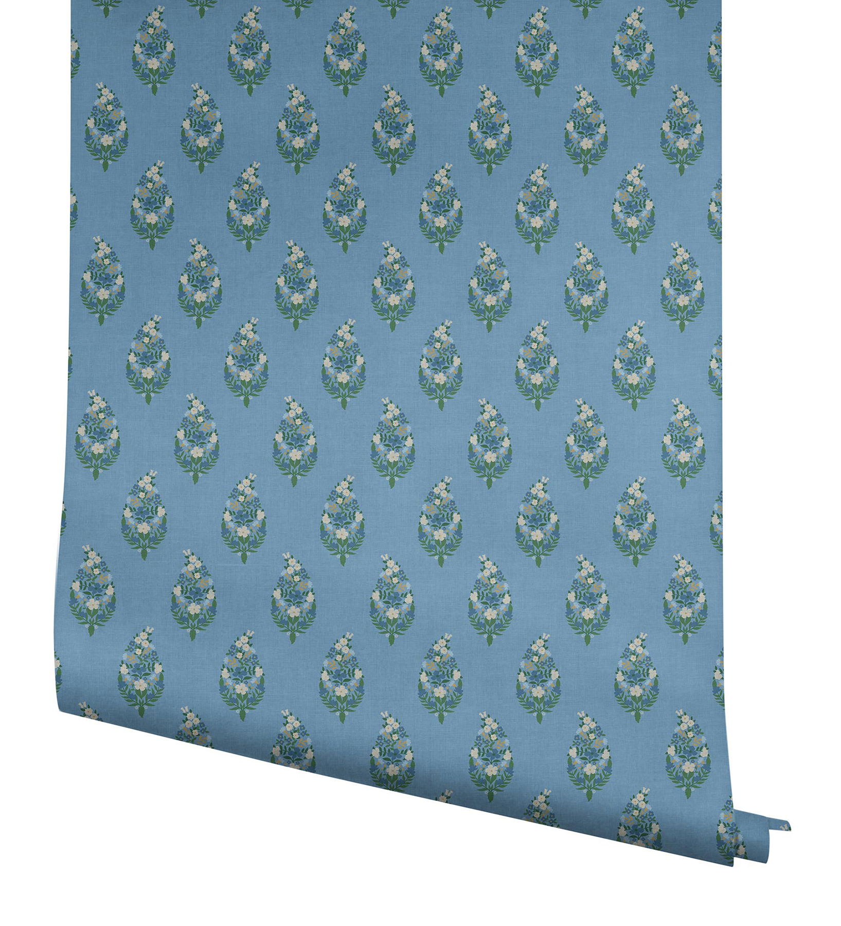 Paisley Blue Wallpaper large image 