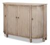Brooks Demilune, Stone Grey, Cabinets & Sideboard by Sarreid, 63" length x 20" width x 45" height thumbnail 1