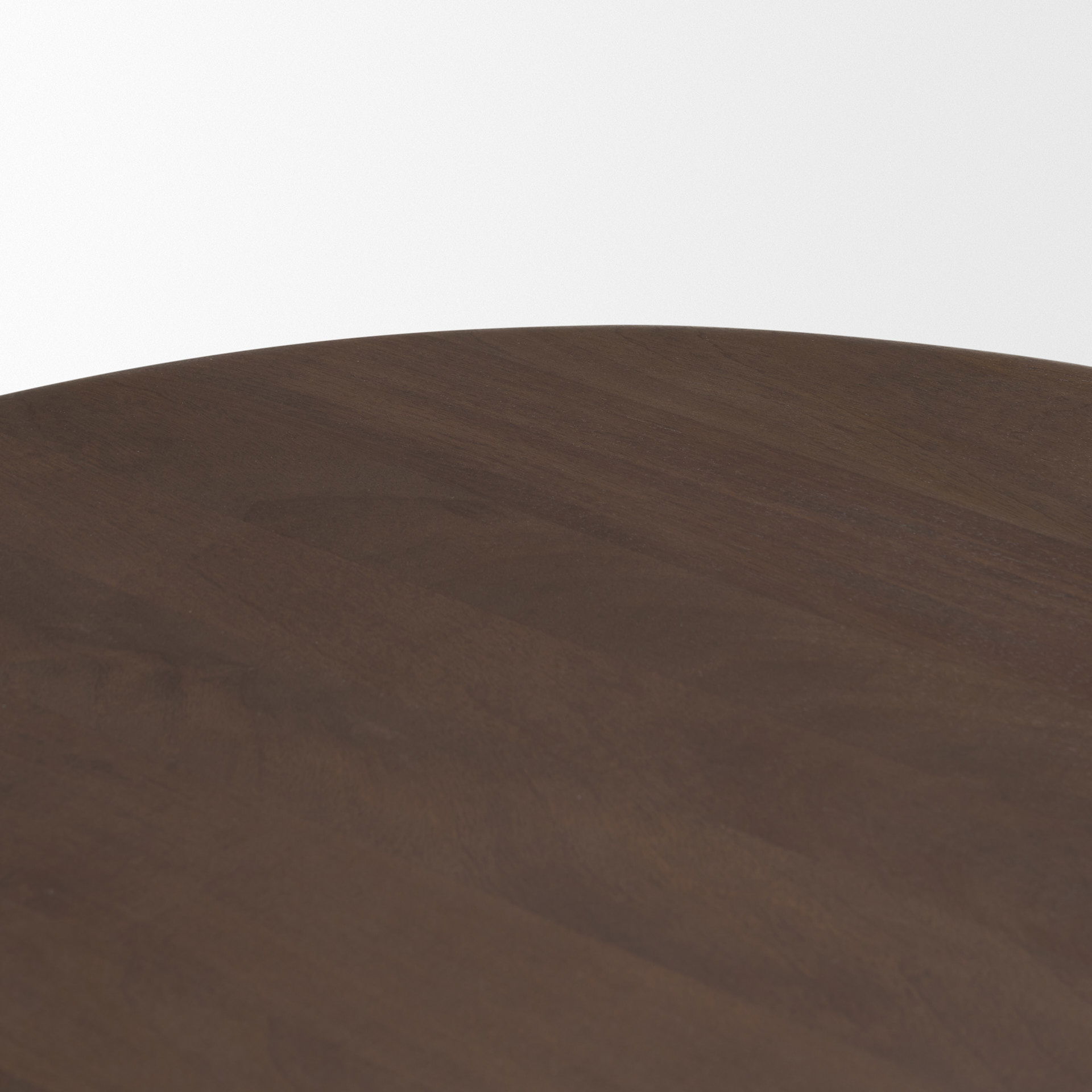 Shima Oval Dark Brown Wood with Arched Legs Coffee Table large image 