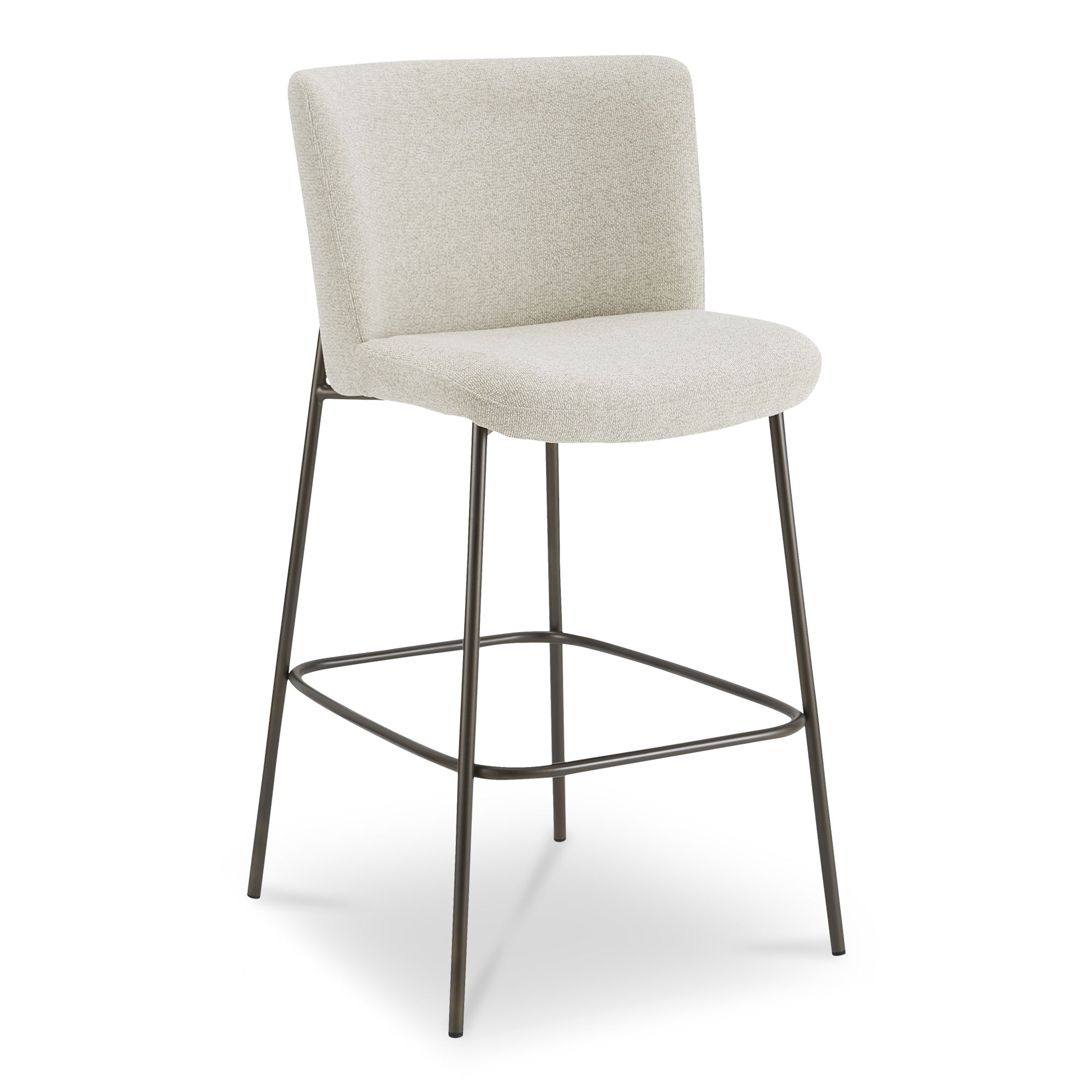 Early Bar Stool Beige, Counter & Bar Stool by Moe's Home, 21.7" width x 41" height x 23.4" depth View 2